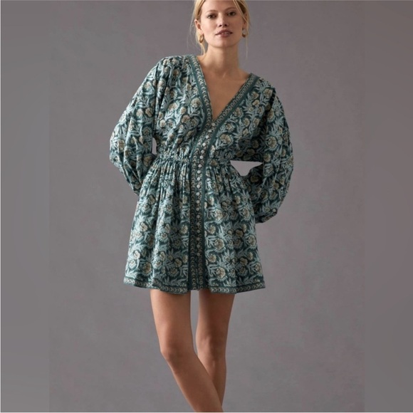 OMIKA - Harper Mini Dress - Margo Clover - Picture 3 of 13